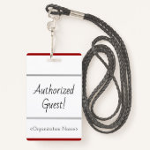 "ミニマル承認しましたゲストを!" バッジ (裏面ランヤード)