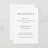 ミニマル披露宴カード、レジストリカード エンクロージャーカード (正面/裏面)