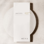 ミニマル披露宴ゲストのプロファイルカード6 in 1 案内状