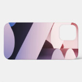 ミニマル抽象芸術のモックアップの背景青とピンク  Case-Mate iPhoneケース (裏面 (横))