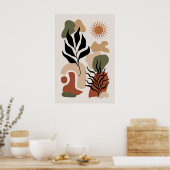 ミニマル抽象芸術アートベクモダントルイラストレーション ポスター (キッチン)