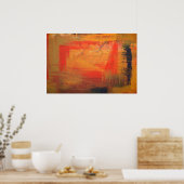 ミニマル抽象芸術アートポスター ポスター (キッチン)