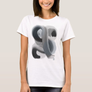 ミニマル抽象芸術アートワーク女性のTシャツ Tシャツ