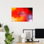 ミニマル抽象芸術アート – モダンアートポスタープリント ポスター (ホームオフィス)