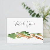 ミニマル抽象芸術ウォーターカラーヒルズ サンキューカード (スタンド正面)