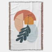 ミニマル抽象芸術ウォールアート スローブランケット (正面縦)