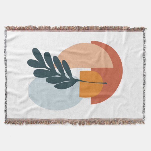 ミニマル抽象芸術ウォールアート スローブランケット (正面)