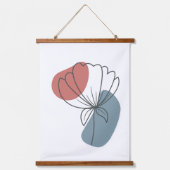 ミニマル抽象芸術ウォールアート 吊り下げ型タペストリー (正面)