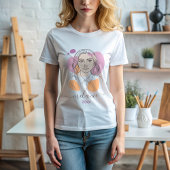 ミニマル抽象芸術カスタムポートレート Tシャツ