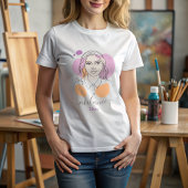 ミニマル抽象芸術カスタムポートレート Tシャツ