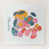 ミニマル抽象芸術シェイプアート |名パーソナライズされた前 ジグソーパズル (横)