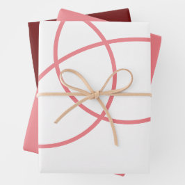 ミニマル抽象芸術シンプル幾何学 ラッピングペーパーシート