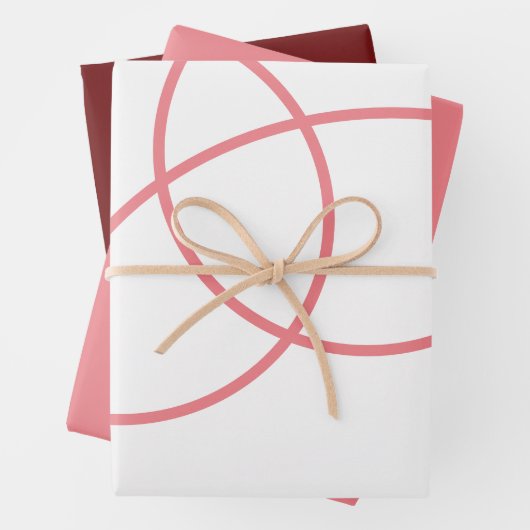 ミニマル抽象芸術シンプル幾何学 ラッピングペーパーシート (インサイチュ)