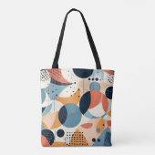 ミニマル抽象芸術シームレスパターン – 幾何学的(10) トートバッグ (裏面)