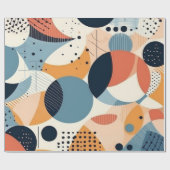 ミニマル抽象芸術シームレスパターン – 幾何学的(10) ラッピングペーパー (フラット)