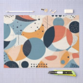 ミニマル抽象芸術シームレスパターン – 幾何学的(10) 薄葉紙 (クラフト)