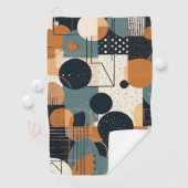 ミニマル抽象芸術シームレスパターン – 幾何学的(15) ゴルフタオル (インサイチュ)