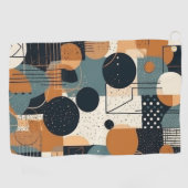 ミニマル抽象芸術シームレスパターン – 幾何学的(15) ゴルフタオル (横)