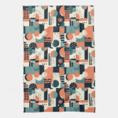 ミニマル抽象芸術シームレスパターン – 幾何学的(1) キッチンタオル (縦)