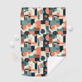 ミニマル抽象芸術シームレスパターン – 幾何学的(1) ゴルフタオル (インサイチュ)