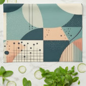 ミニマル抽象芸術シームレスパターン – 幾何学的(2) キッチンタオル (折り畳み)