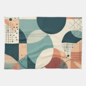 ミニマル抽象芸術シームレスパターン – 幾何学的(2) キッチンタオル (横)