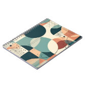 ミニマル抽象芸術シームレスパターン – 幾何学的(2) ノートブック (左側)