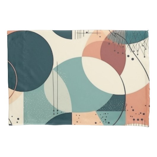 ミニマル抽象芸術シームレスパターン – 幾何学的(2) 枕カバー (正面左)