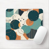 ミニマル抽象芸術シームレスパターン – 幾何学的(3) マウスパッド (マウス)