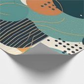 ミニマル抽象芸術シームレスパターン – 幾何学的(3) ラッピングペーパー (角)