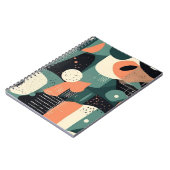 ミニマル抽象芸術シームレスパターン – 幾何学的(4) ノートブック (左側)