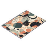 ミニマル抽象芸術シームレスパターン – 幾何学的(7) ノートブック (左側)