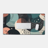 ミニマル抽象芸術シームレスパターン – 幾何学的(8) デスクマット (キーボード&マウス)