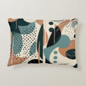 ミニマル抽象芸術シームレスパターン – 幾何学的(9) アクセントクッション (裏面)