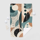 ミニマル抽象芸術シームレスパターン – 幾何学的(9) ゴルフタオル (インサイチュ)