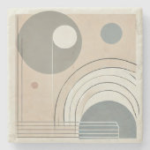 ミニマル抽象芸術ストーンコースター ストーンコースター (正面)