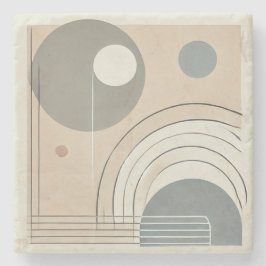 ミニマル抽象芸術ストーンコースター ストーンコースター