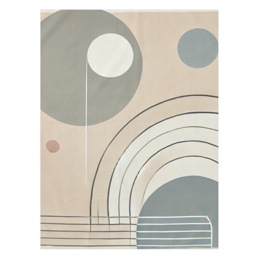 ミニマル抽象芸術テーブルクロス テーブルクロス (正面)