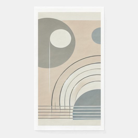 ミニマル抽象芸術ナプキン (正面)