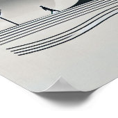 ミニマル抽象芸術ヒューマンジャーウォールアート ポスター (角)