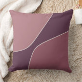 ミニマル抽象芸術ピンク四分形 クッション (ブランケット)