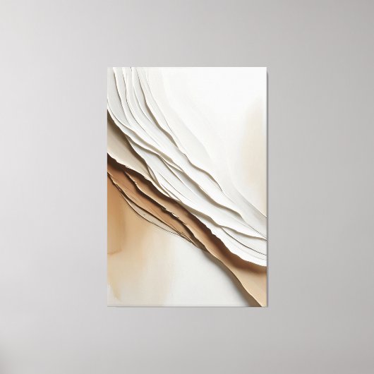 ミニマル抽象芸術フロー質感 キャンバスプリント (正面)