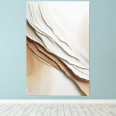 ミニマル抽象芸術フロー質感 キャンバスプリント (インサイチュ (ウッドフロア))