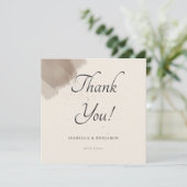 ミニマル抽象芸術ブラシ及びインクサンキューカード サンキューカード (スタンド正面)