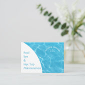 ミニマル抽象芸術プール水リップルマイティ 名刺 (スタンド正面)