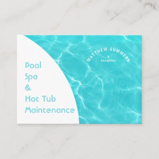 ミニマル抽象芸術プール水リップルマイティ 名刺 (正面)