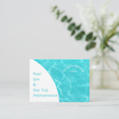 ミニマル抽象芸術プール水リップルマイティ 名刺 (スタンド正面)