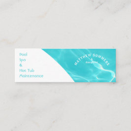 ミニマル抽象芸術プール水リップル スキニー名刺