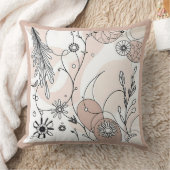 ミニマル抽象芸術ボホコージーデコール クッション (ブランケット)