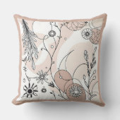 ミニマル抽象芸術ボホコージーデコール クッション (正面)